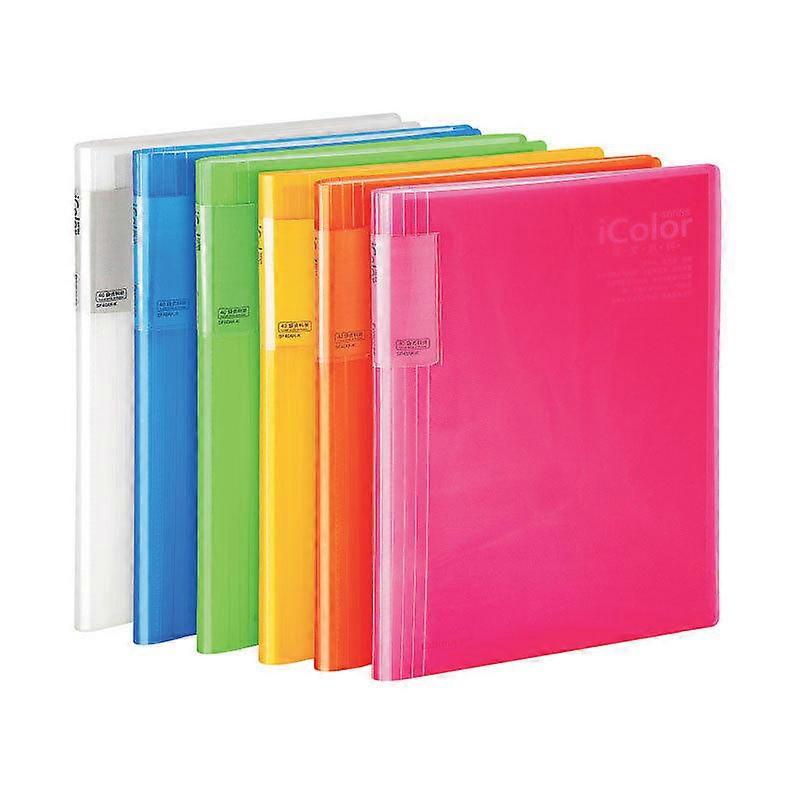 1 Piece Comix Sf20a5 File Folder A5 Documents Holder 20 Insert File Pockets Students Test Exam Paper Container Information Booklet