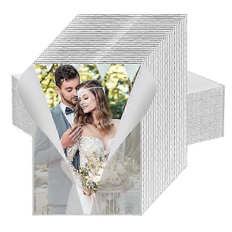 200 Pack Bulk Transparent Paper Envelope Liners Pre-folded Packaging, Invitation Covers For Wedding