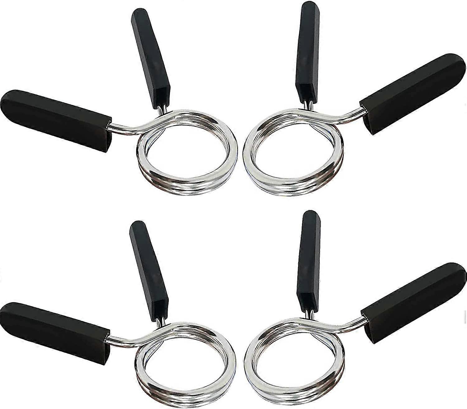 4Pcs Dumbbell Clamp, 28mm Spring Clips for Dumbbells, Spring Clip Collars, Bodybuilding Spring Clip for Gym