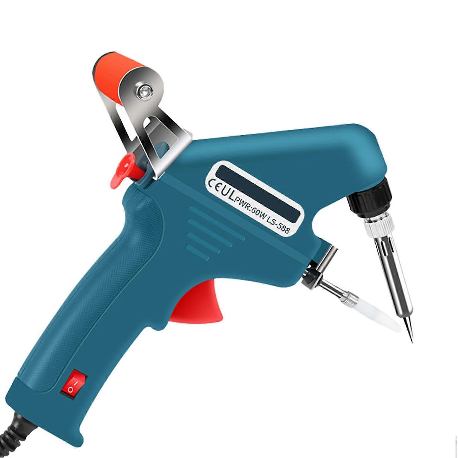 60W Soldering Iron with Ceramic Heater Fast Heating Portable Handheld Tin Welder Machine Soldering