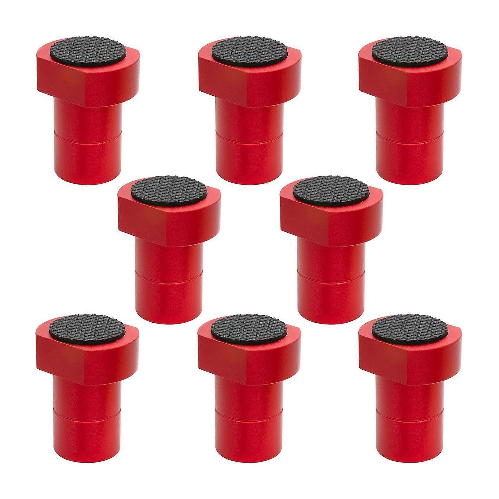 8Pcs Bench Dogs Aluminum Alloy Non Slip Bench Brake Inserts Woodworking Clamp for Milling Cutting 3/4in 19mm