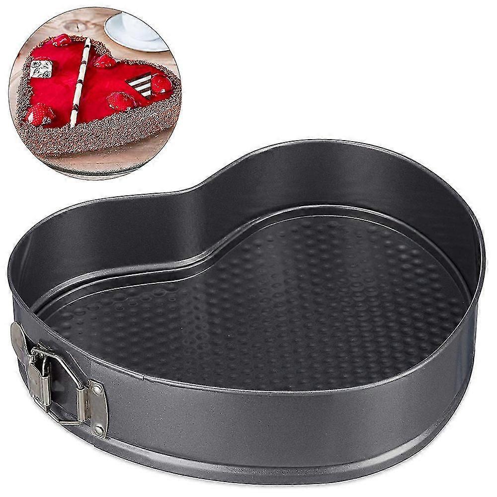 Mini Heart Baking Pan Heart Springform Pan Small, Non-sti Coated, Leak-proof, Baking Pan For Half A Recipe