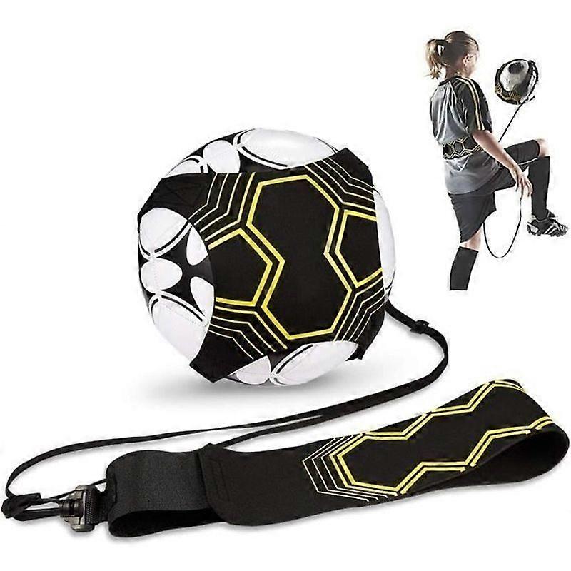 Adjustable Solo Kicking Practice Belt Elastic Strap for Football Training Soccer Kick Trainer for Kids and Adults