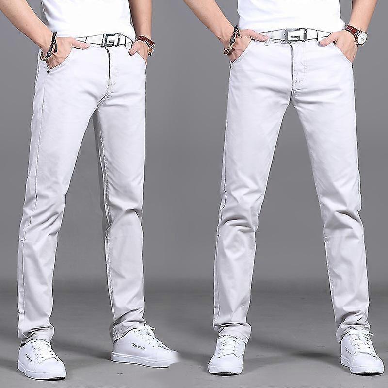 Men's Multicolor Casual Straight Leg Pants Slim Large Size Casual Long Pants