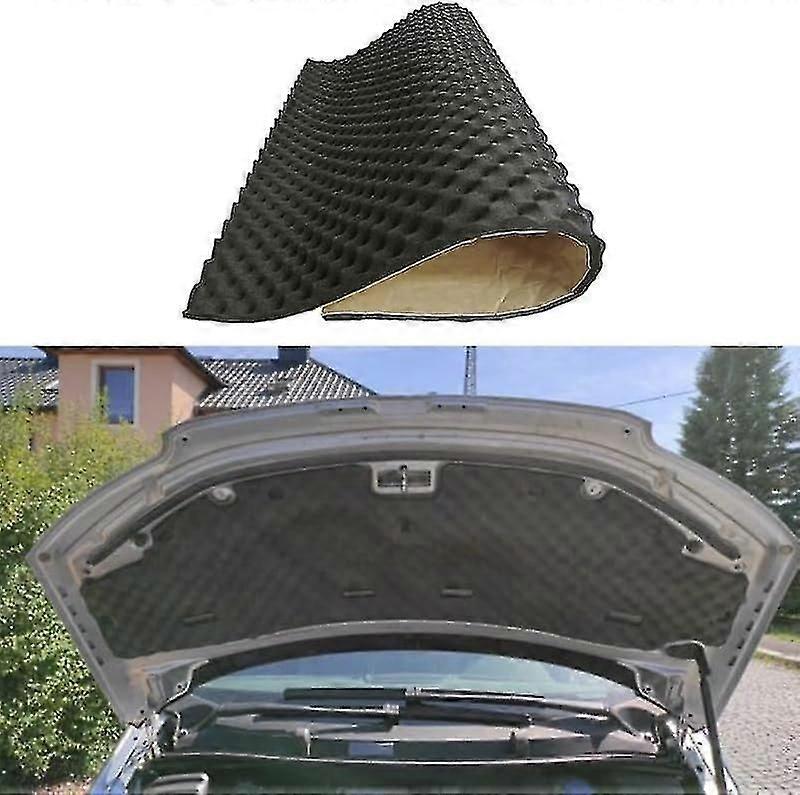 Car Hood Engine Firewall Heat Mat Deadener Sound Noise Proof Insulation Deadening Soundproofing Foam - JA