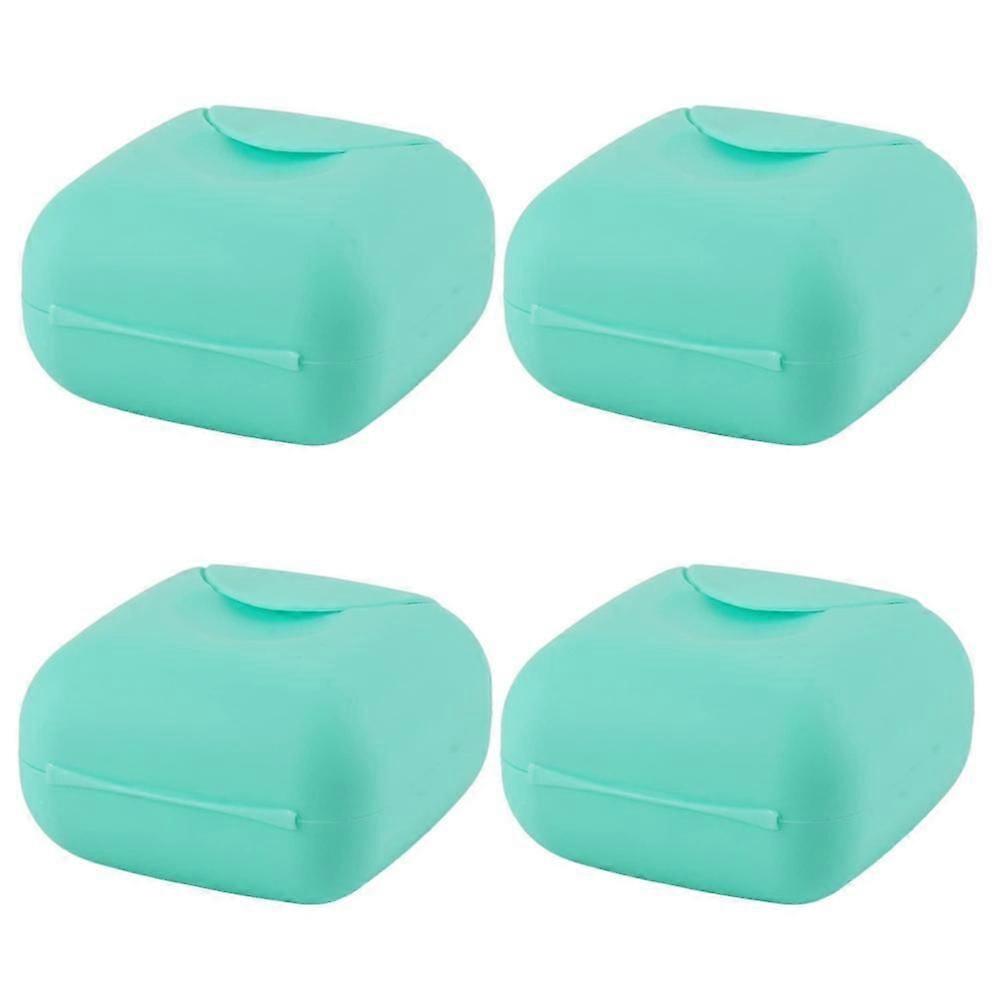 4 Pcs Portable Candy Color Soap Case Box Holder Organizer fast