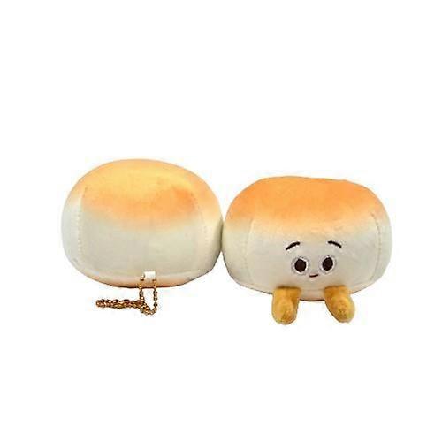 12 PCS Super soft 4-inch mini bun elastic decompression plush toy doll keychain doll pendant
