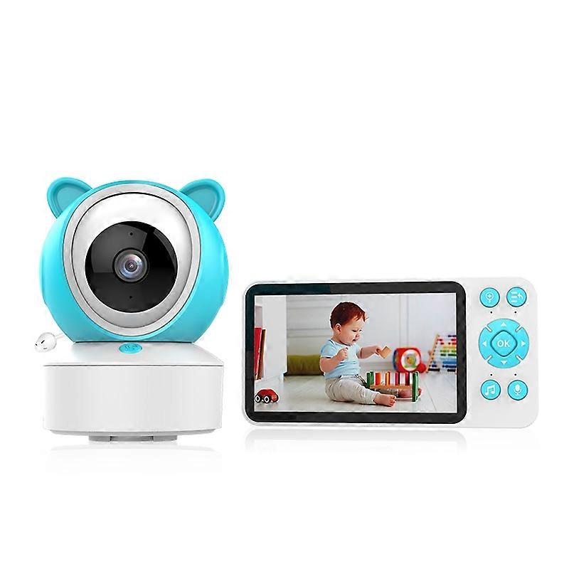 C8 5.0-inch Tuya APP Remote WiFi Camera Cry Detection Wireless Baby Monitor-EU Plug
