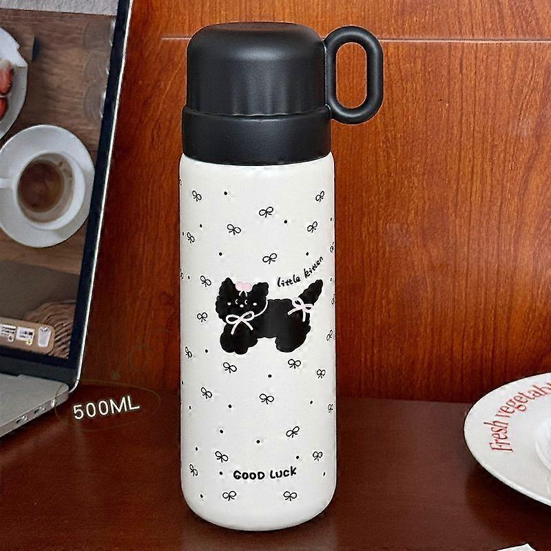 17oz/500Ml Stainless Steel Water bottles,Insulated Water Bottles,BPA Free-White
