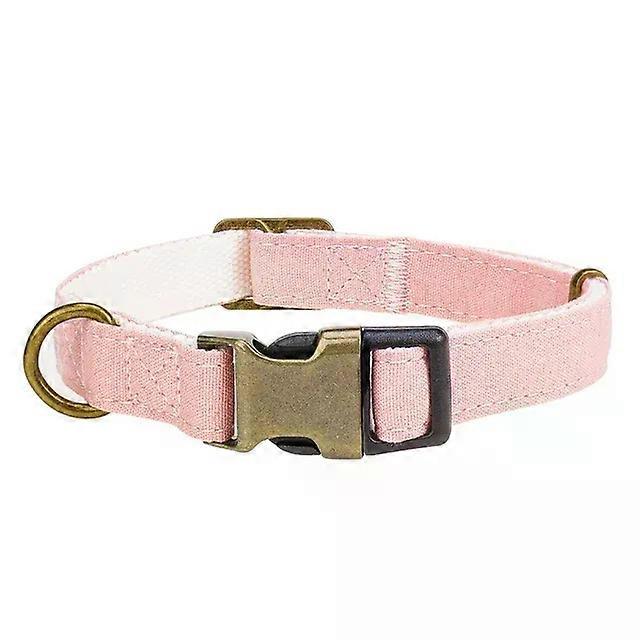 Pet collar, cotton canvas material, metal buckle, soft and comfortable dog collarPet Leashes
