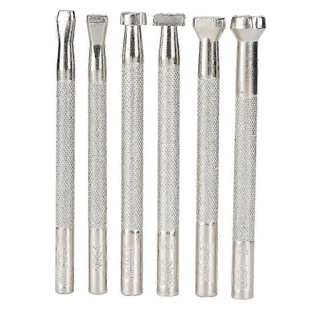 6Pcs Leather Craft Carving Tool Non-Slip Fish Printing Pattern Handle DIY Handcraft Tool(Fish Print Tool )