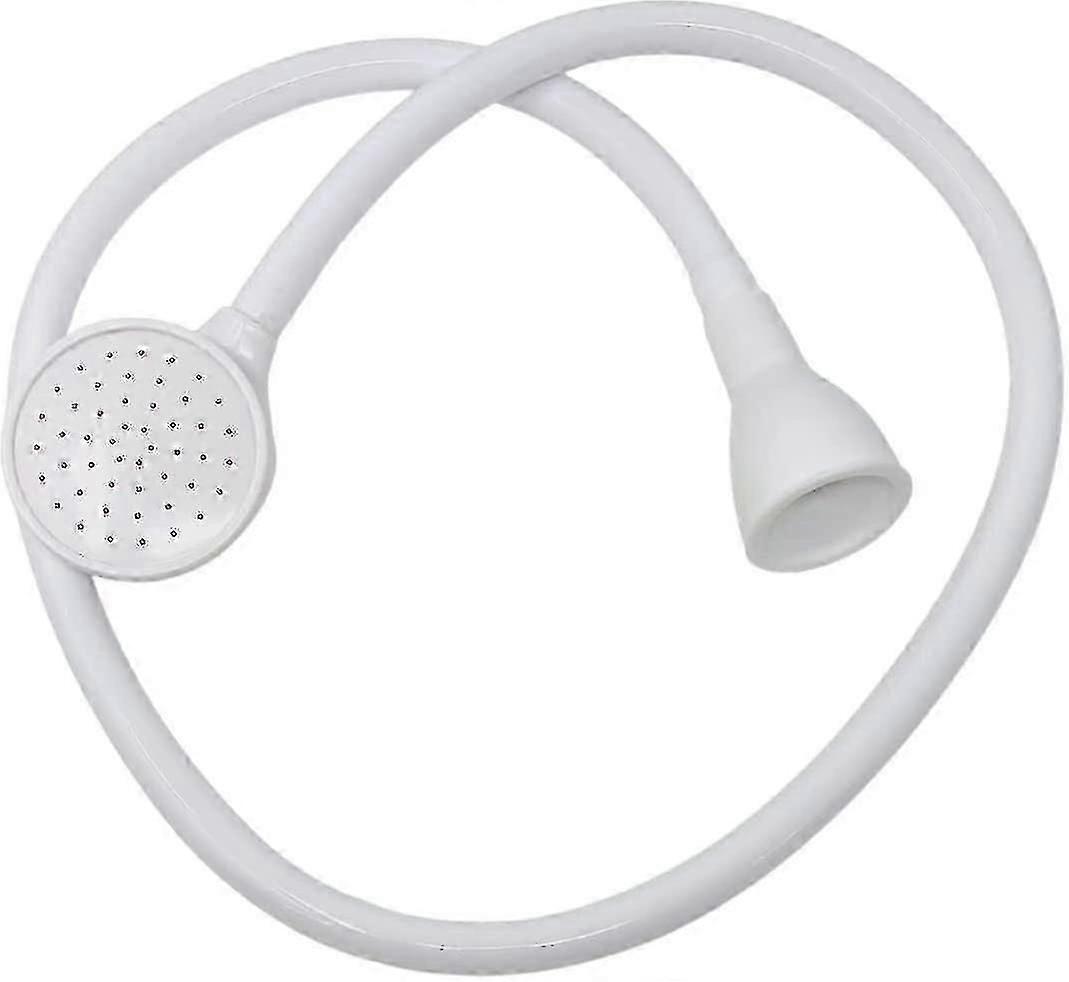 White Bath Sink Single Tap Shower Attachment Head Hose Spray -washing / Dresser Hair Pet - Push On Mixer XXF f54