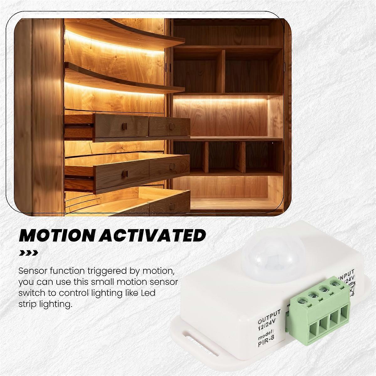 Strip Light Motion Sensor Switch, for Cupboard Cabinet Stairs Kitchen