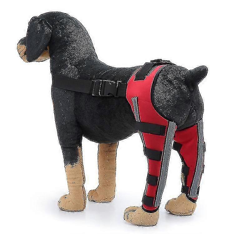 1 par bagbensstøtte til hunde, der heler, forebygger ledskader og forstuvninger, ledbandage til kæledyr