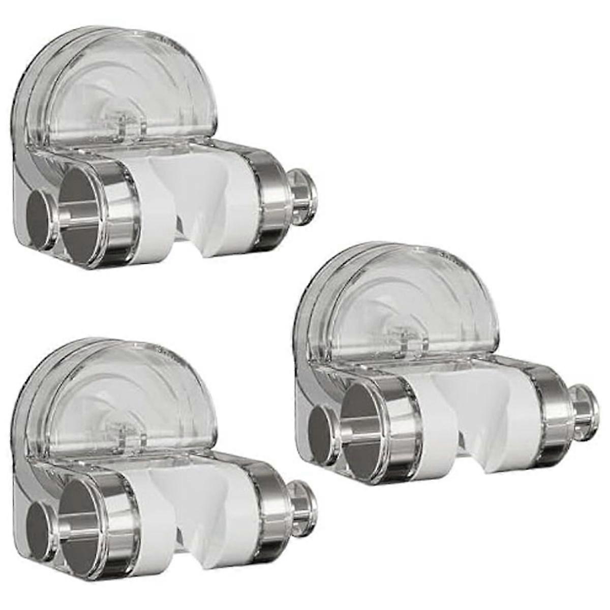3pcs Suction Cup Shower Holder,Shower Head Holder Wall Mount,A