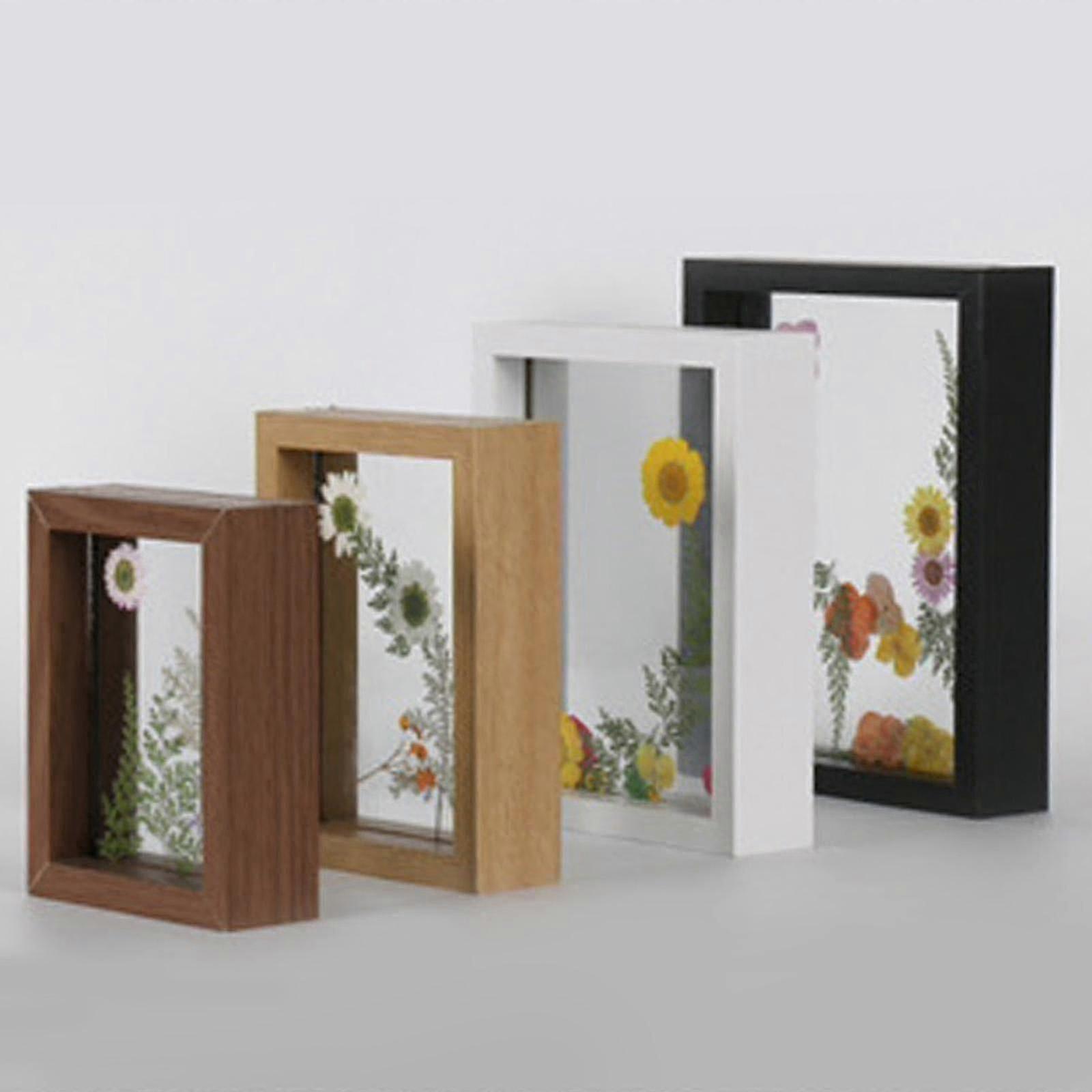 Double Glass Side Floating Photo Frame For Table Top Wall Hanging, Displays Photo-yvan