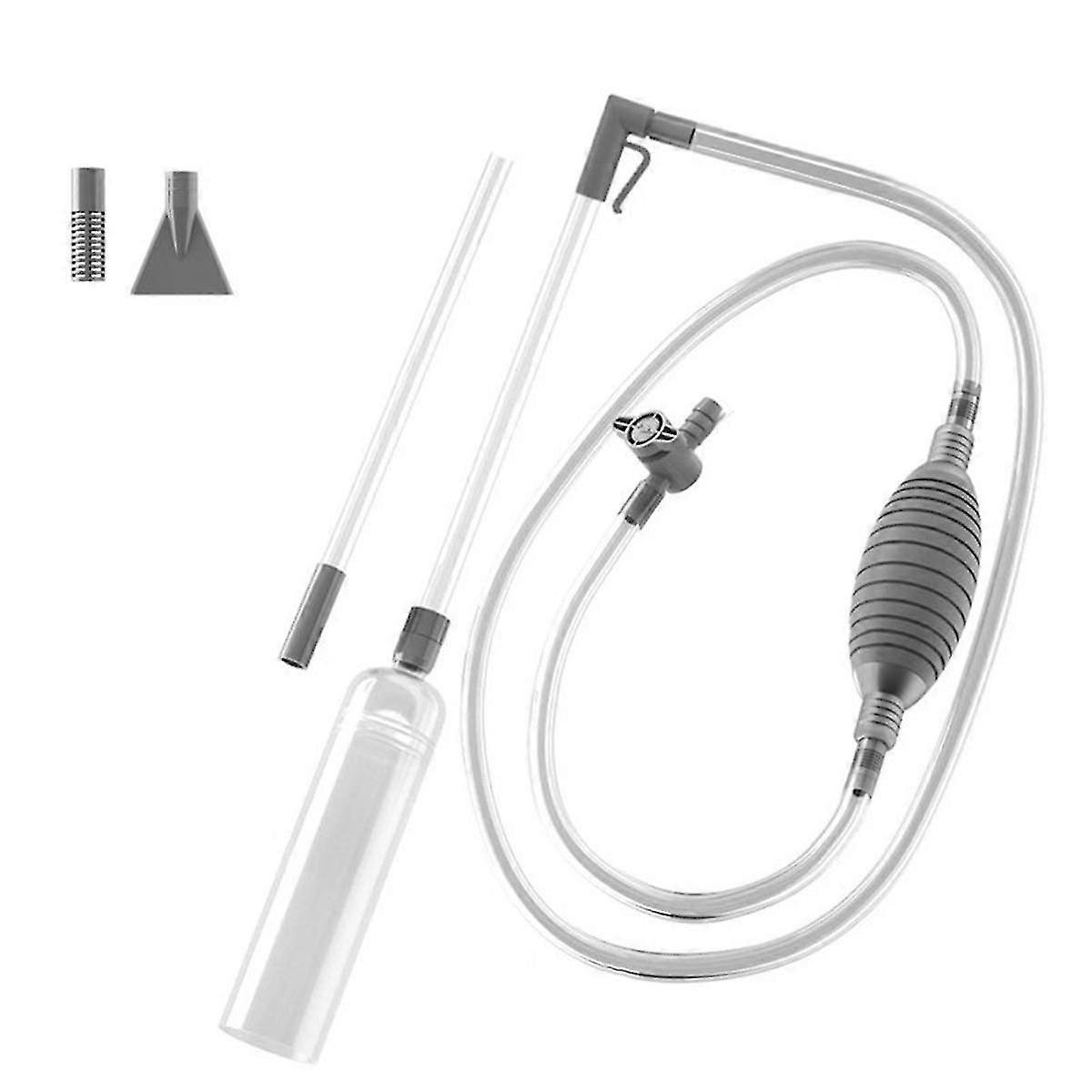 Handheld Pool Vacuum with Valve Manual Handheld SpaVac with 2 Nozzle Adapters for Dirt Grass and Other Debris,P2025041100435