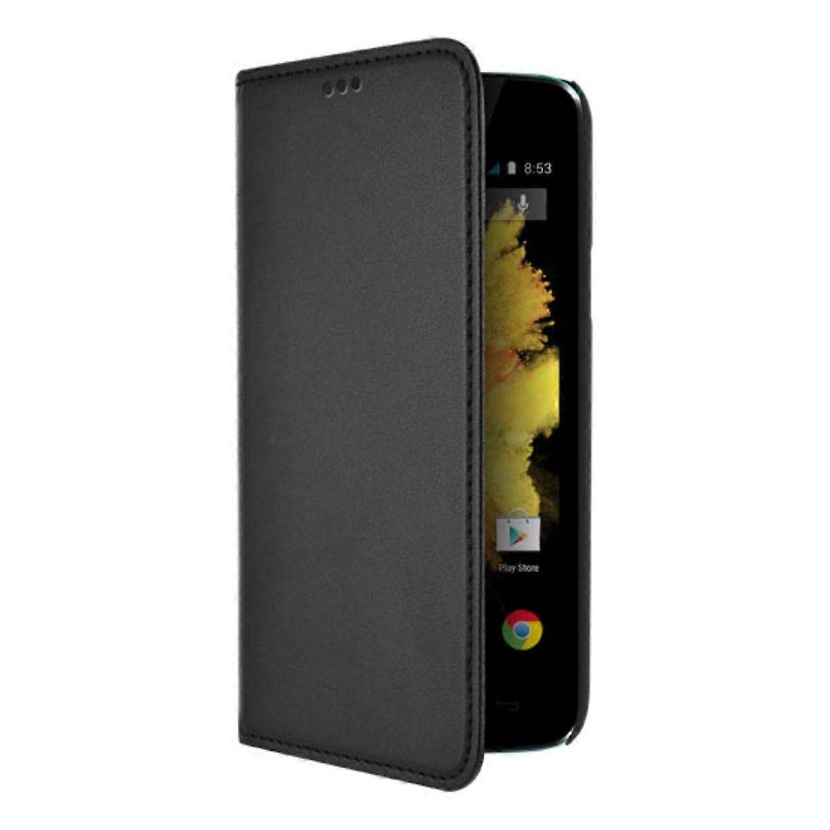 Folio case for Wiko Sunset with Stand and Card Holder function, Black