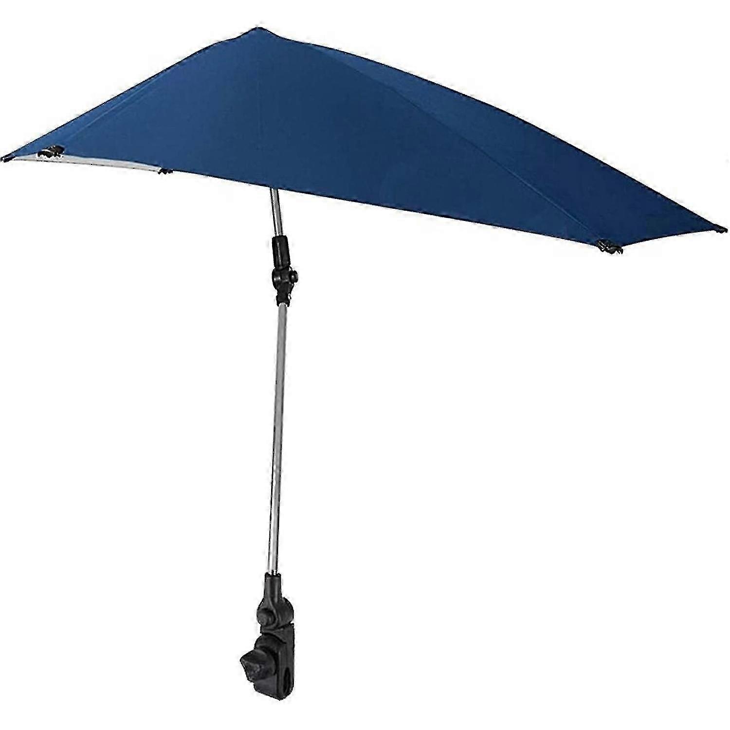 Adjustable Beach Umbrella,360-degree Swivel Chair Umbrella With Universal Clamp,great For Beach Chai