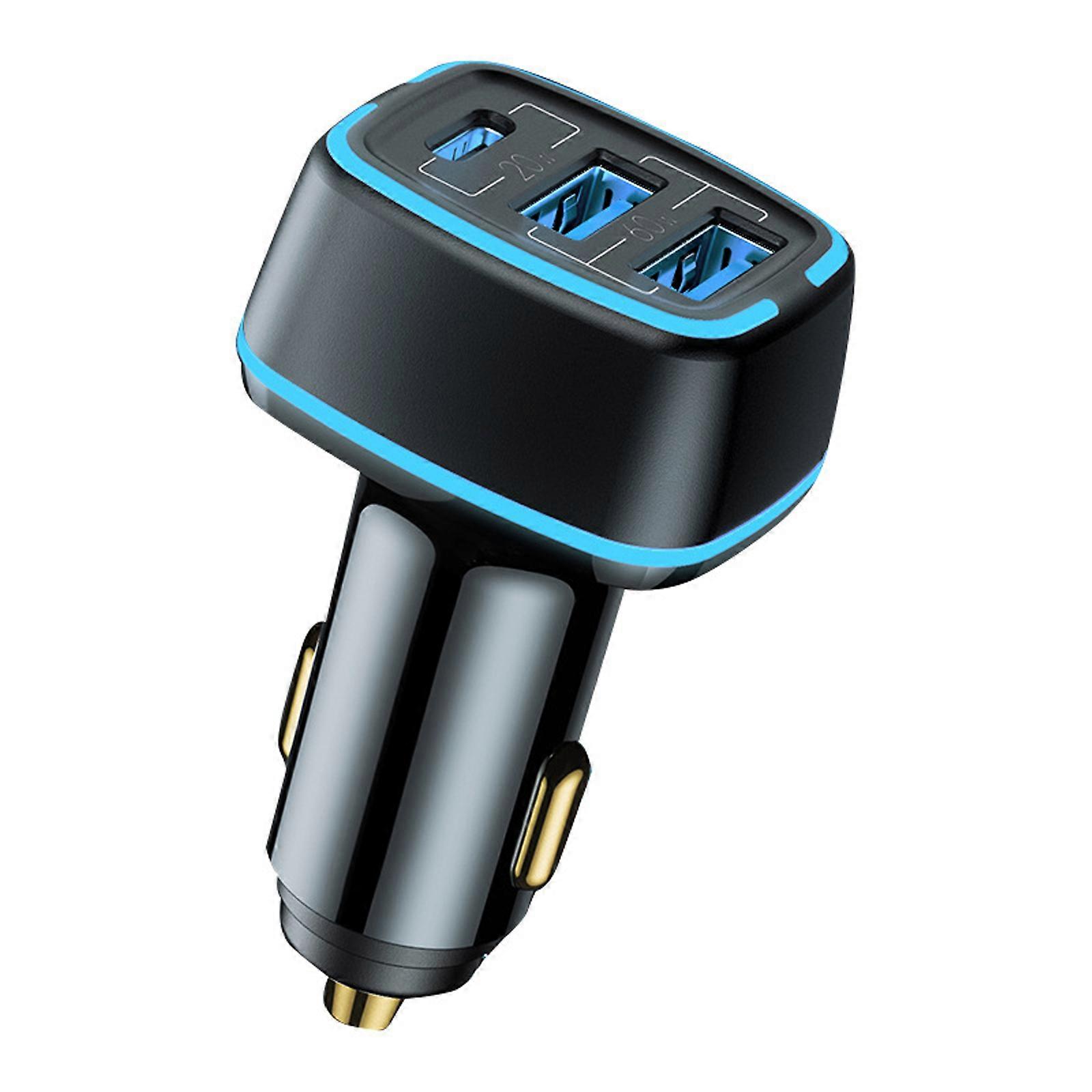 Quick Charge 3.0 Dual USB Type-C Car Charger Socket Fast Charger Socket Power Outlet for Cellphone PC