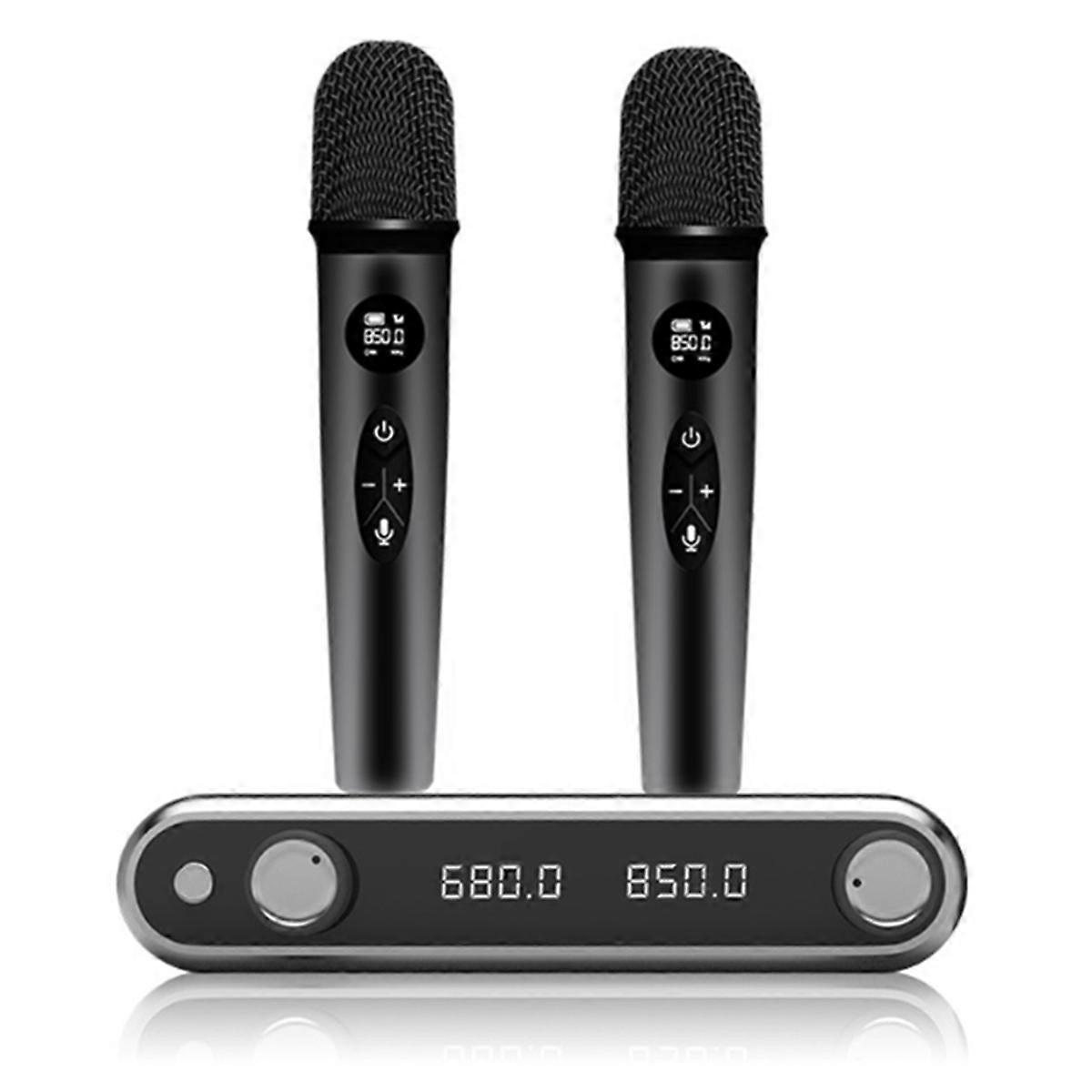 Wireless Microphone System Handheld Dynamic Microphones,Dual Wireless