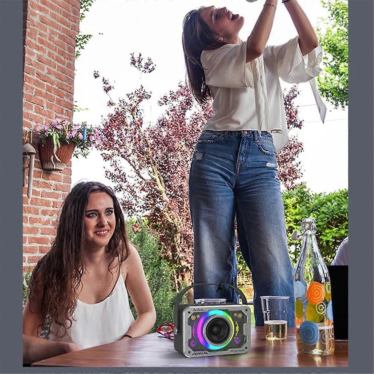 Bluetooth Speaker for Home Outdoor Singing-Black