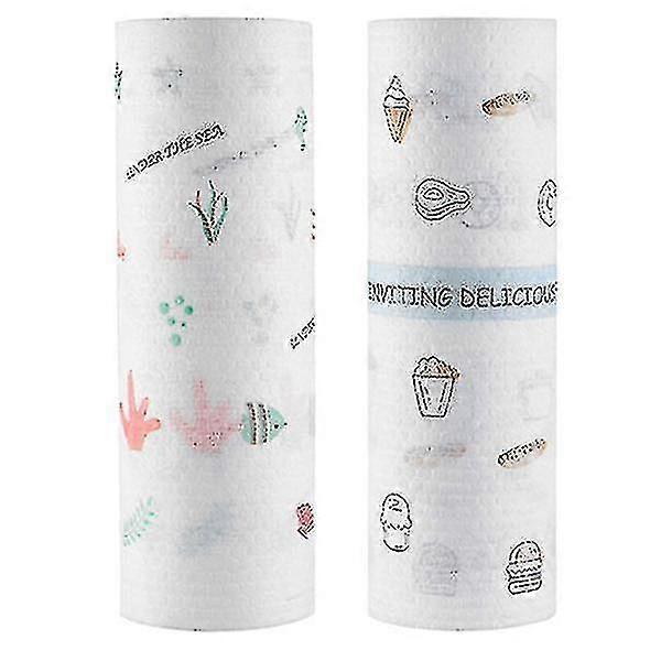 2pcs Kitchen Cleaning Cloths Kitchen Towel Disposable Cleaning Cloth Kitchen Supply