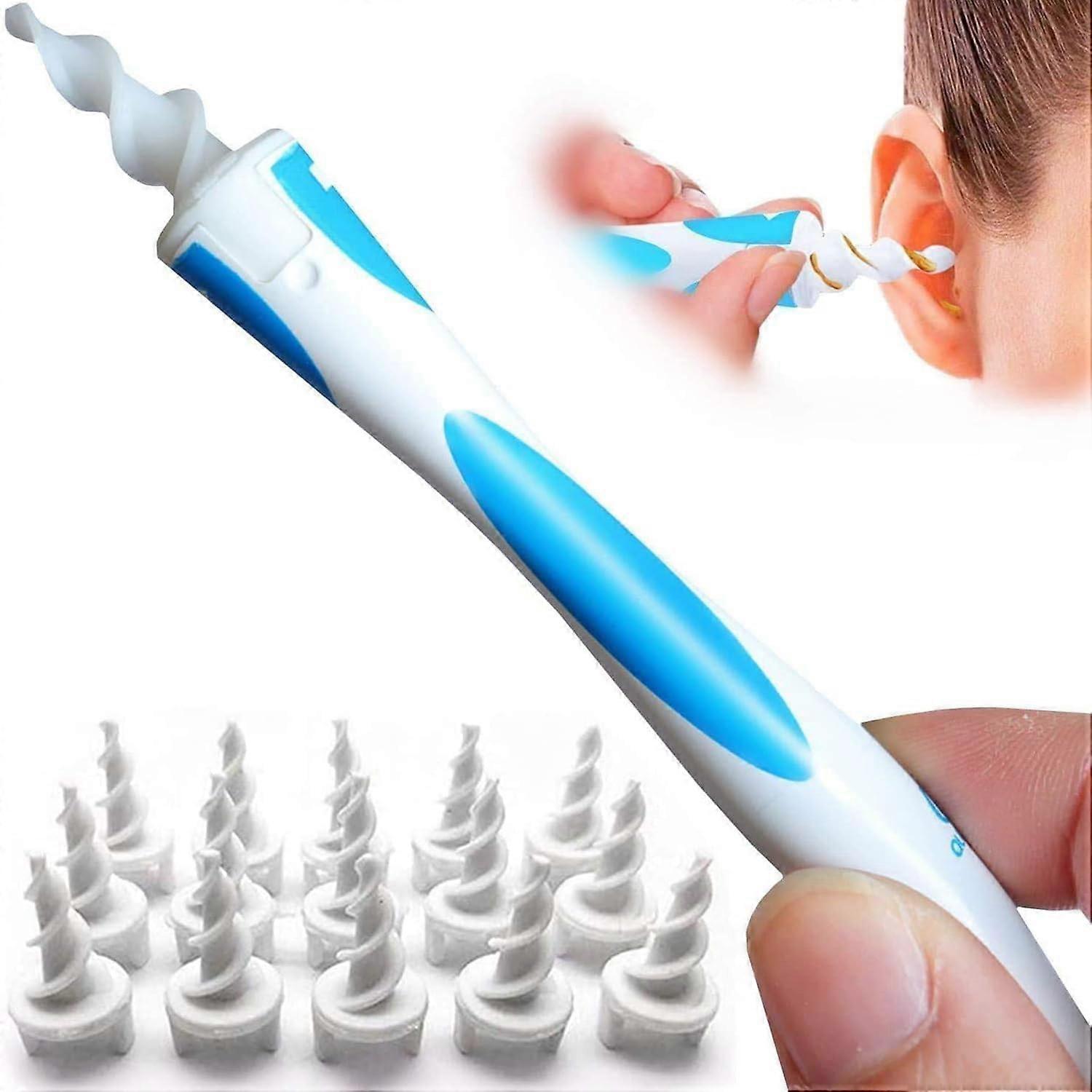 Ear Cleaner Tools 5-Type Ear Wax Removal Kit With Reusable Washable Replacement Soft Silicone Tips