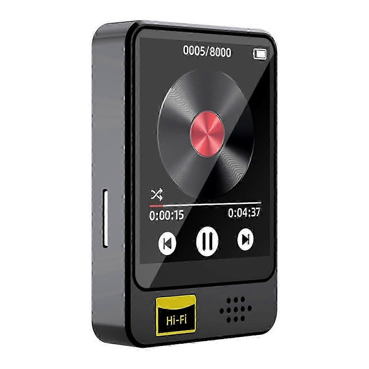 MP3/MP4 Music Player 1.8-Inch Full Touch Screen Bluetooth 5.2 Radio E-Book Walkman External Playback-B
