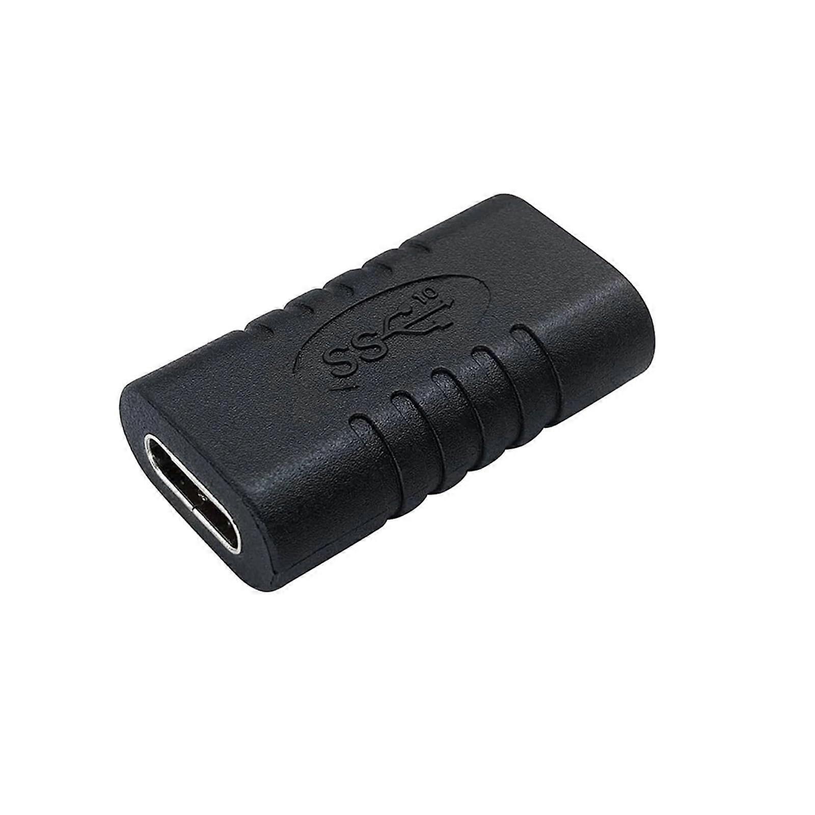 Type C Female to Type C Female Coupler USBC 3.1 Extension Adapter Fit for Fast Charger Data Transfer Video Cable