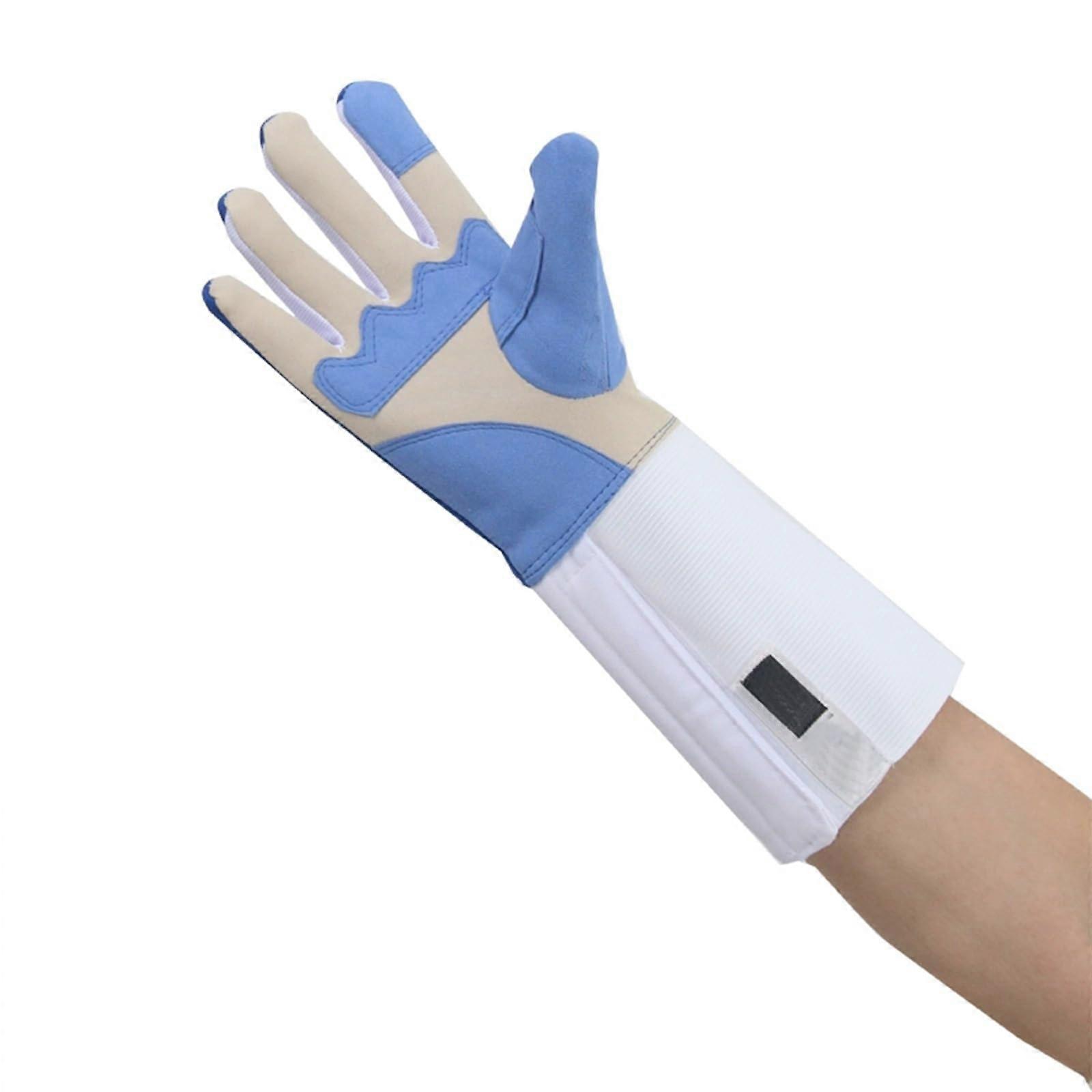 Right Hand Fencing Gloves - Nylon Non-Slip Foil Epee Saber Training Gloves with Palm Reinforcement