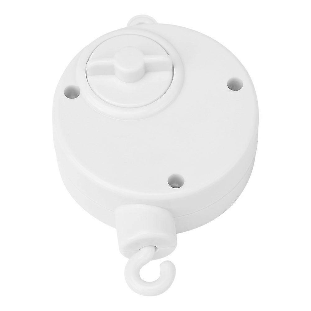 Le Crib Bell Toy, Mechanical Music Box, Suitable for Hanging Crib Cradle Stroller, White