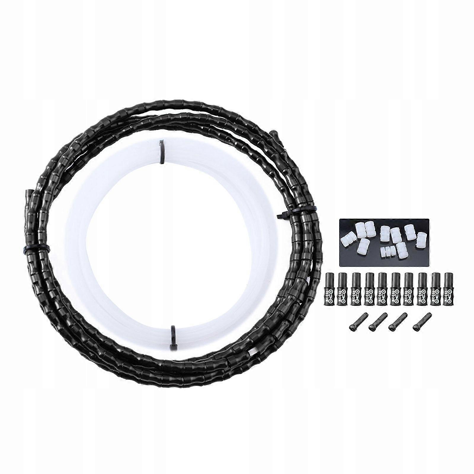 Fish Bone Bike Cable Housing Outer Casing Pipe ,cycle Shifter 2.5m Black