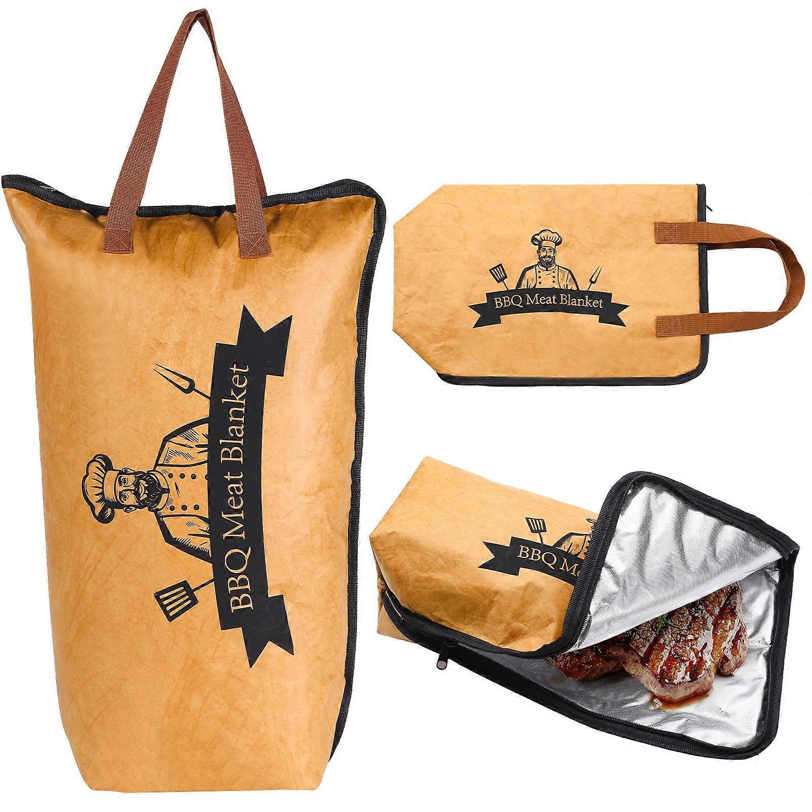 BBQ Meat Blanket Reusable Insulated Brisket Blanket Resting with Handle,5Layer Thermal Protection