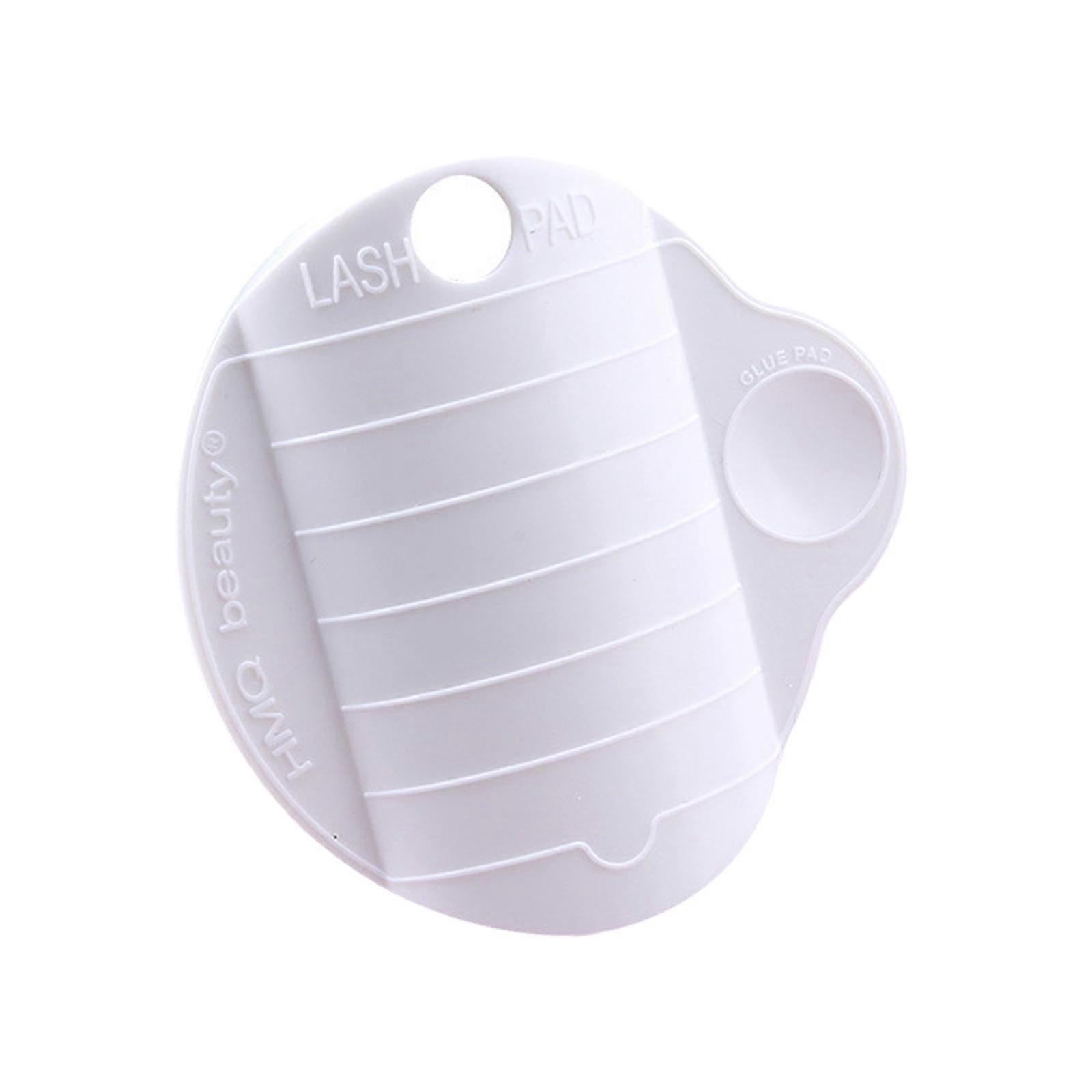 Eyelash Extension Hand Plate Palette Tray with Adjustable Wrist Strap White
