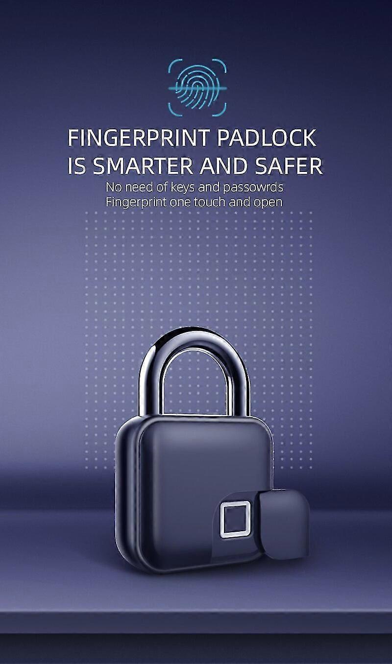Waterproof Fingerprint Padlock Rechargeable Lightweight Tuya Smart Home Fingerprint Lock Keyless