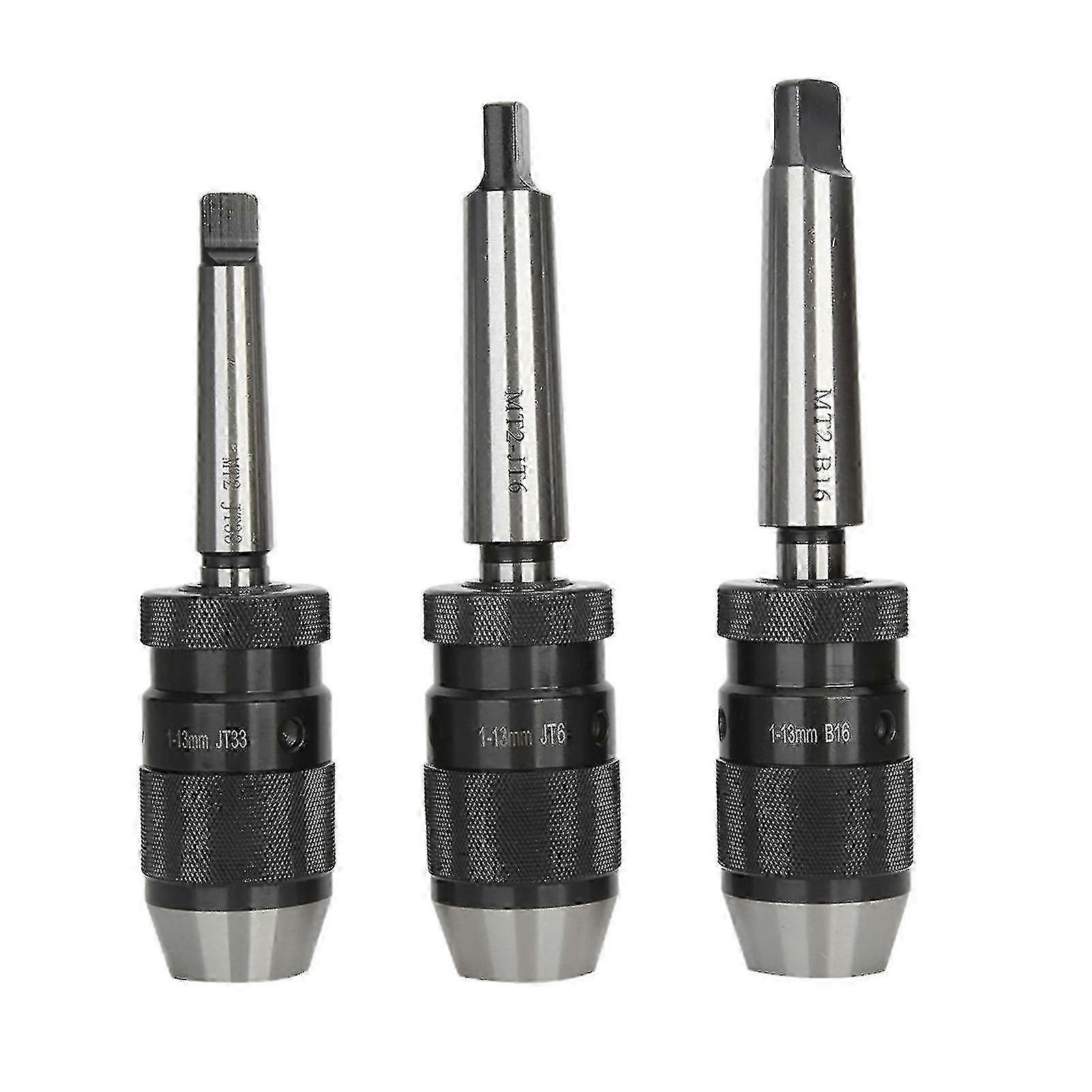 1-13mm Jt6/b16/jt33 Self Tighten Drill Chuck Cnc Tool With Mt2 Connecting Rod