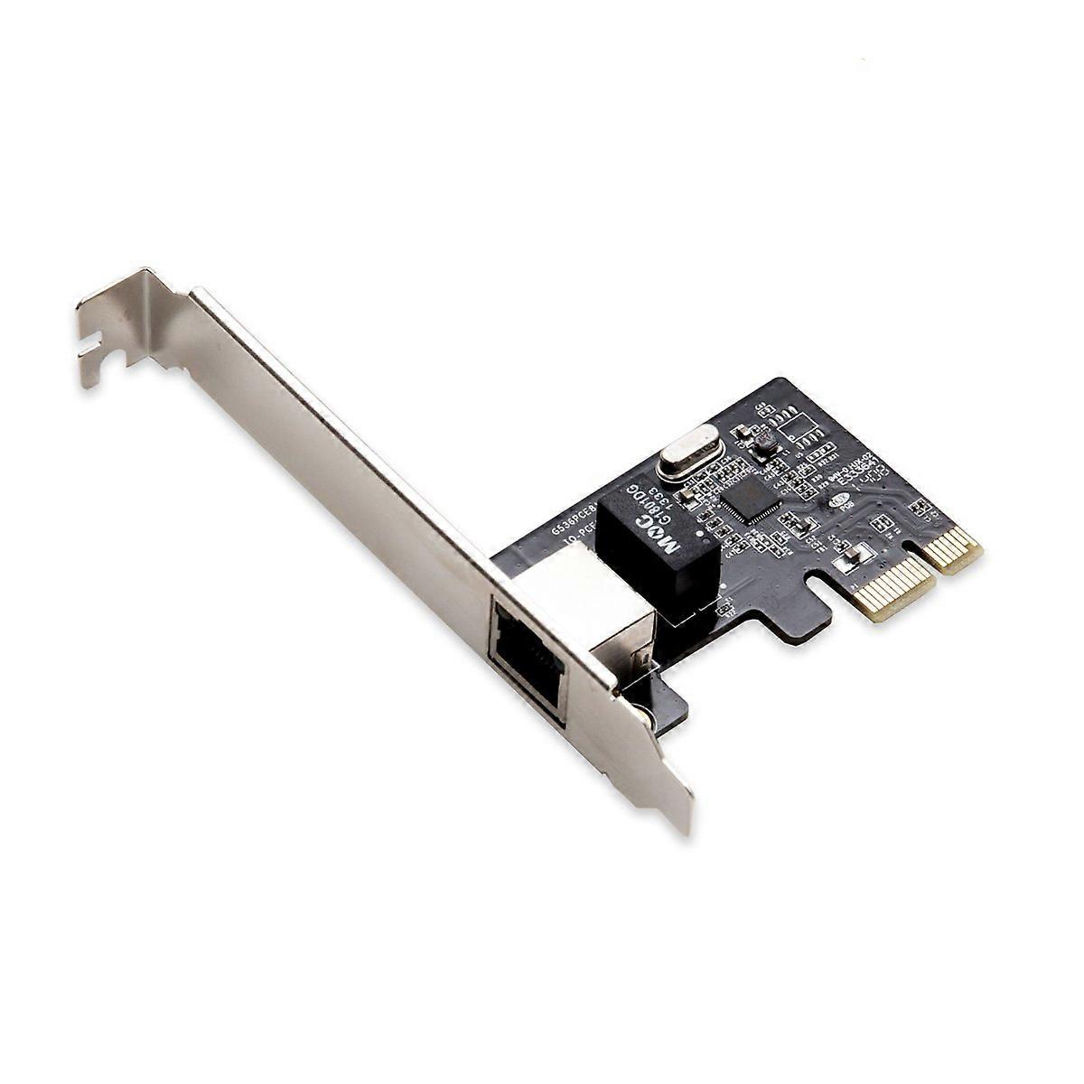 Single Gigabit Ethernet PCI Express 2.1 PCI-E x1 Network Interface Card for Desktop PCs, High-Speed Connectivity, Low-Profile Design