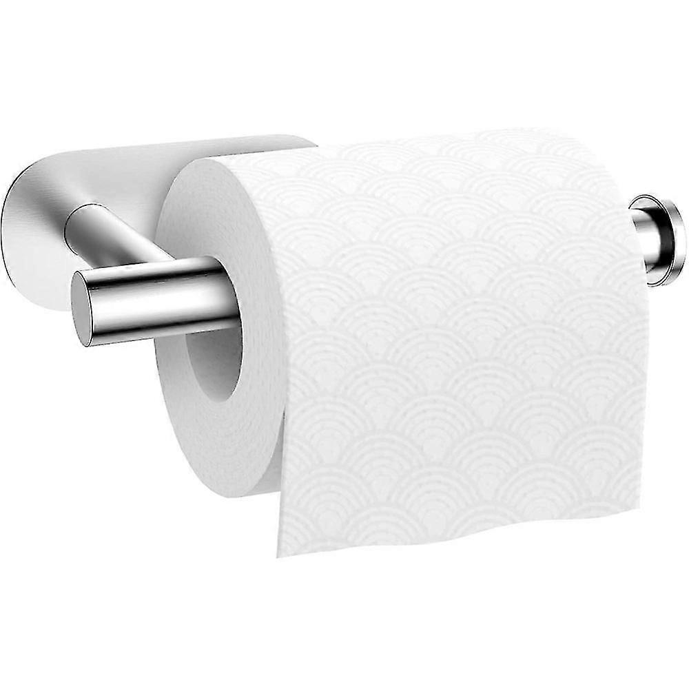 Toilet Paper Holder No Drilling Toilet Paper Holder Self-Adhesive Paper Roll Holder Stainless Steel