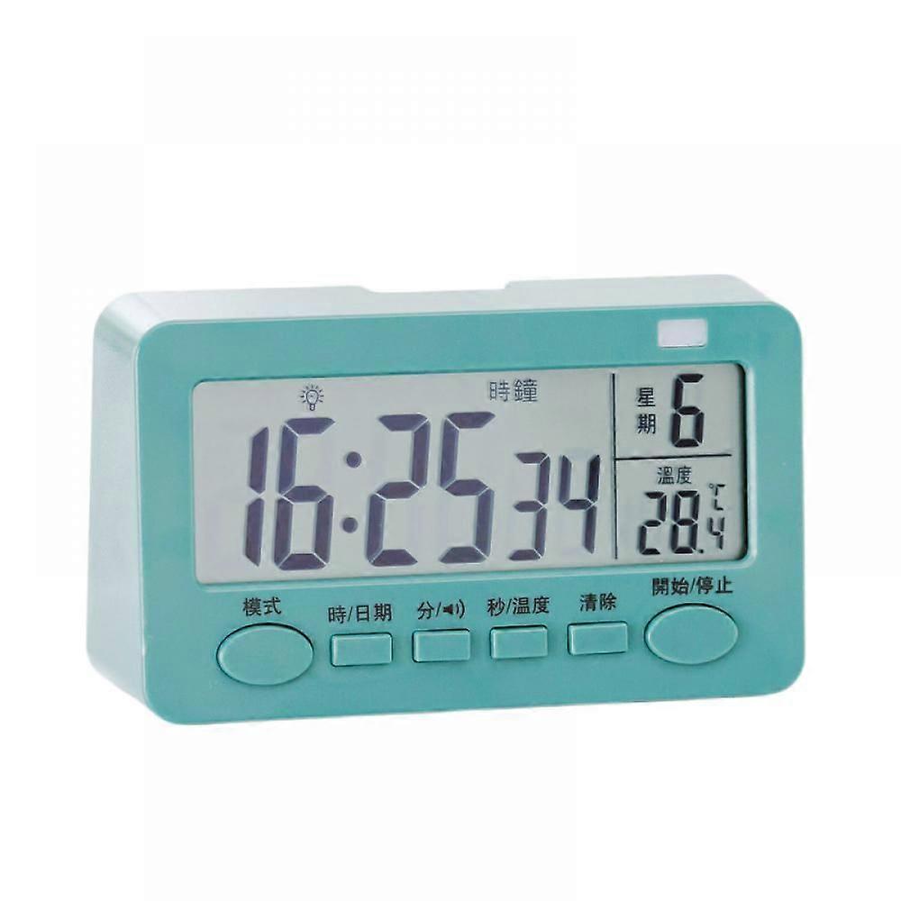 Digital Kitchen Timer, Large LED Display,  Loud Alarm Intelligent Timer For Kitchen And Multi-Function Student Alarm Clock.(Green)
