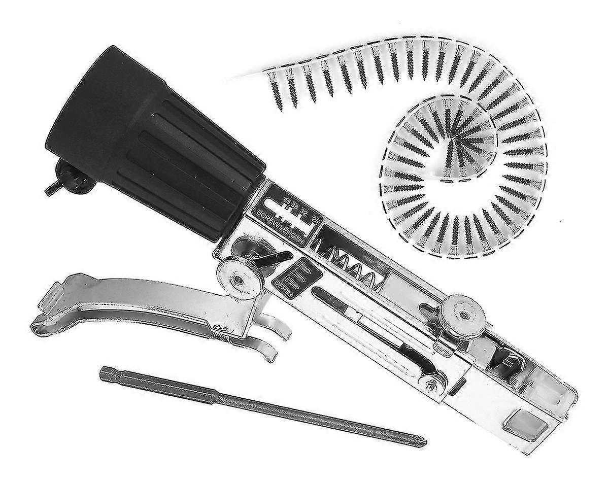 Screw Gun Converter Continuous Gun Electric Screwdriver On Plasterboard Tool Automatic Nail Gun Head Automatic Chain Nail Gun Adapter With Adapter4pcs