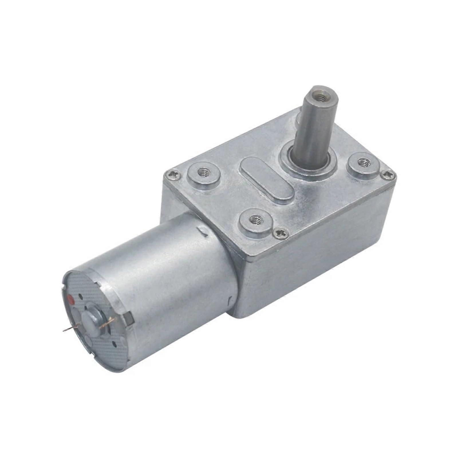 JGY370 Worm Gear DC Reduction Motor 12V 24V 6V High Torque Self-Locking Barbecue Robot Motor 10RPM Long Axis 8MM