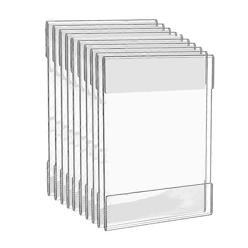 8.5X11Inch Clear Acrylic Sign Holders with Double Sided Adhesive Tape