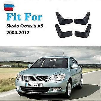 4pcs2004-2012 Mudflaps Suitable for Skoda Octavia A5 Mudguard Fenders Mud Flap Guard Splash Mudguards Fender car accessories auto styline