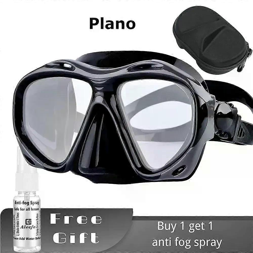 +2.0 à +5.0 Masque de plongée hypermétropie avec verres en verre trempé, Équipement pour hommes femmes, Spray antibuée