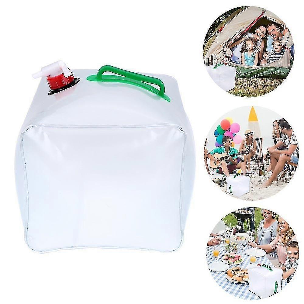 Water Container Foldable Faucet Table Dispenser Carrier Water Tank Camping Storage Rack