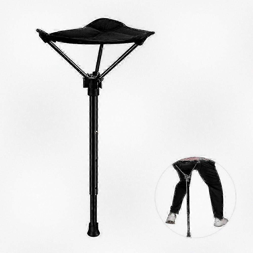 Portable Folding Tripod Stool Telescopic Retractable Seat Ideal for Outdoor Fishing Activities and Camping