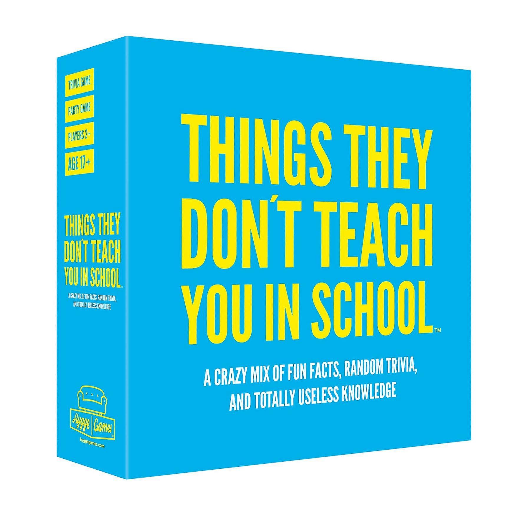 Things They Don't Teach You School in Party Trivia Game
