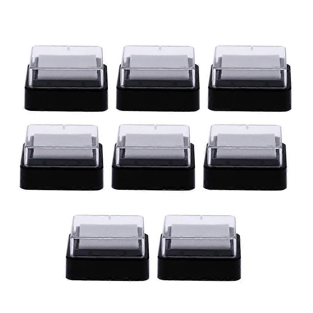 80pcs White Empty Ink Pads without Pigment Ink Inside for Stamping DIY Stamp