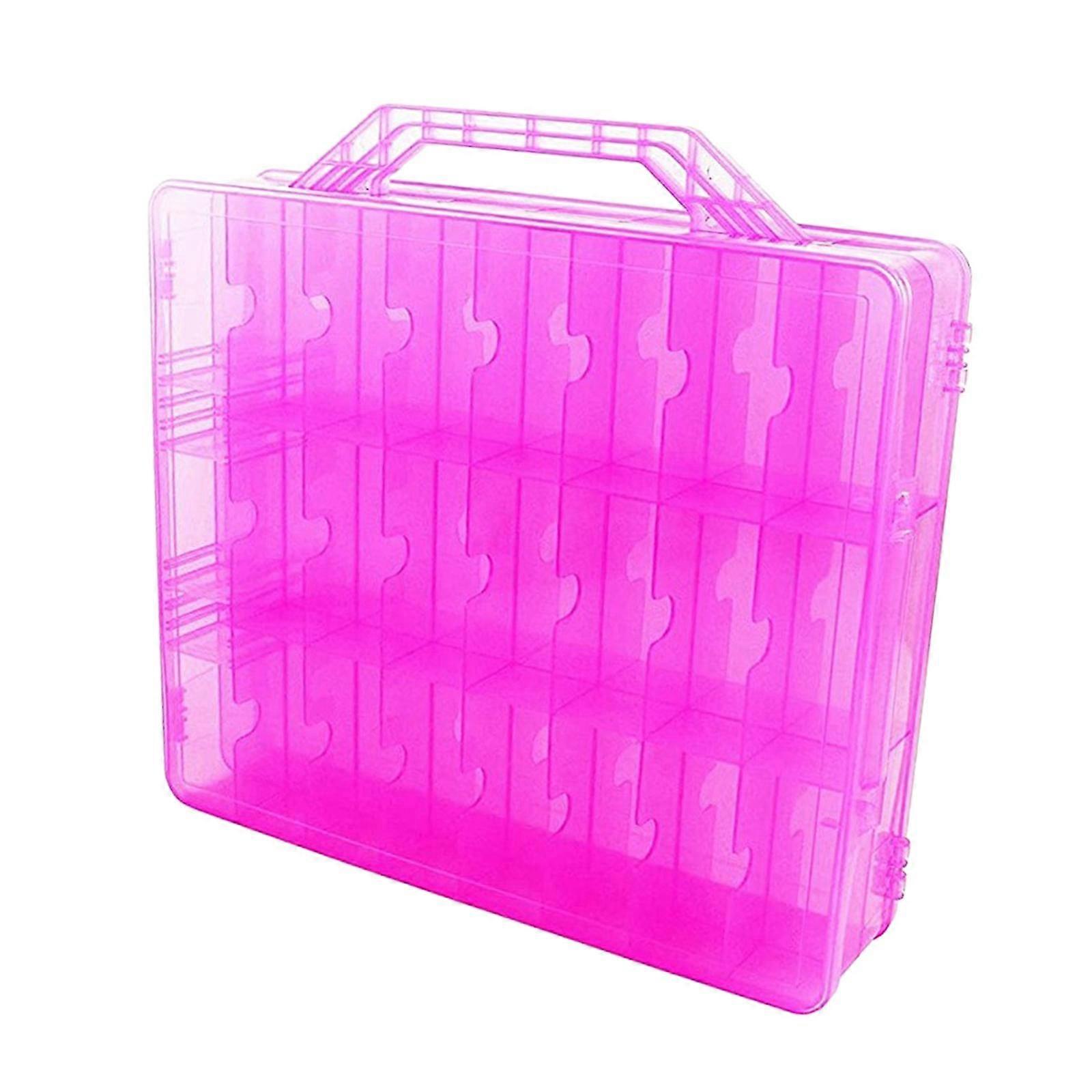 Double Side 48 Bottles Nail Holder Case Organizer Storage Holder